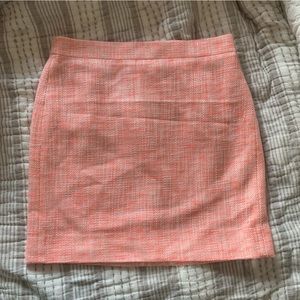 Peach/salmon j.crew pencil skirt